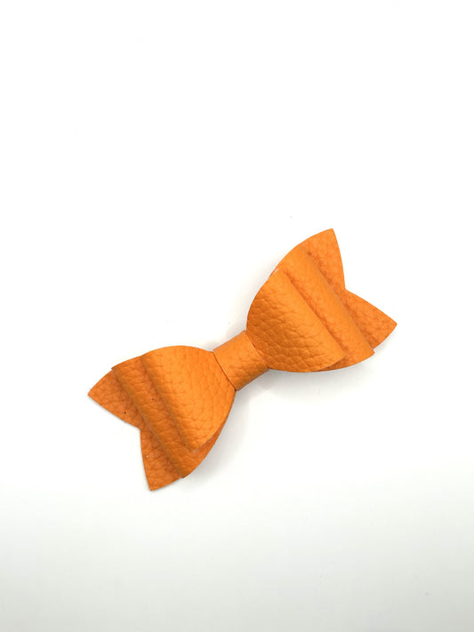 Orange Hair Bow Clip